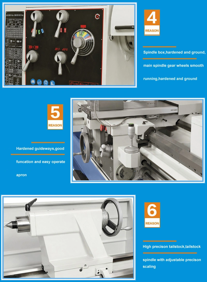 Engine Lathe CQ6280 Heavy Duty Lathe and Conventional Lathe